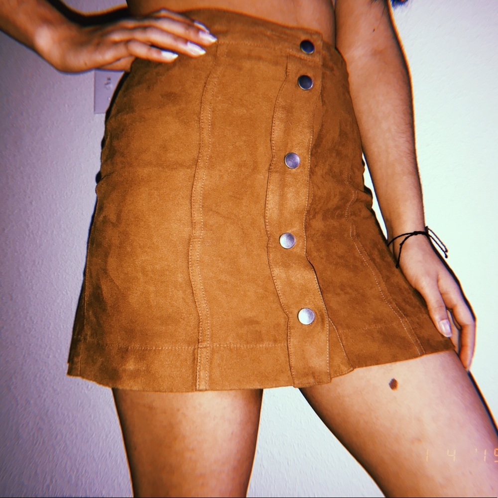 Button down skirt